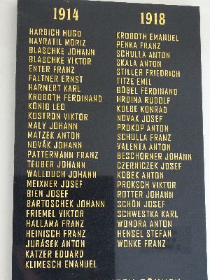 Gedenktafel für Kriegsgefallene in Stity